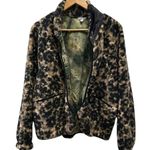 Johnny Was NWT! Calme Bamboo Blend Leopard Print Fleece Jacket - Size Small Photo 2