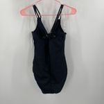 La Blanca  Swimsuit SZ 4 Island Goddess Ruched Black One Piece Wired Padding NWT Photo 1