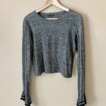 ZARA  marled bell sleeve sweater Photo 3