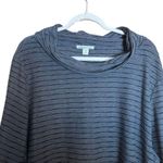 Coldwater Creek Cowl Neck Top Womens 3X 24W 26W Multicolor Stripe Stretch Blouse Photo 1