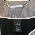 White House | Black Market Women Jacket 8 Gray Pockets Short Zip Linen Cotton BLND Photo 4