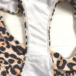 Nanu Cheetah Print Two Piece Swim Suit Bikini Size M Brown Size M Photo 4