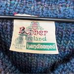 Vintage Bonner Ireland Handloomed Pure New Wool Sweater V Photo 3