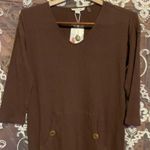 Noelle Brown Long Sleeve Dress Size XS Photo 0