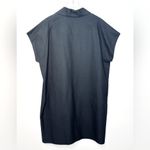 Shamask Women’s Classic Shirt Dress In Black Cotton Pique Size L Size L Photo 2