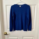 L.L.Bean  Navy Blue Women's Classic Cashmere Crewneck Sweater Long Sleeve Size S Photo 2