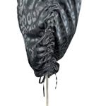 Wild Fable  Women's Size Medium Black Satin Sleeveless Leopard Side Bodycon Dress Photo 3