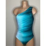 La Blanca New. ombré one shouldered swimsuit. Size 14. Retails $148 Photo 6