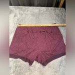 Athleta  printed mesh racer run short 4” Burgundy Athletic Shorts 3X Photo 9