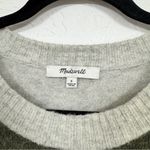 Madewell Green & Tan Merino Wool & Alpaca Blend Sweater Womens S Balloon Sleeve Photo 3