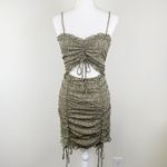 Illa Illa  S Dress Floral Green Summer Cutout Ruffle Coquette Mini Trendy Cute Photo 1