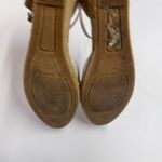 VISCATA Wedge Shoes Womens Size 39 Beige White Pubol Canvas Espadrille Heels Photo 10