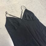 Madewell NWT  The Layton Midi Slip Dress Black size 00 Photo 3