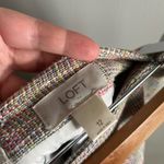 Loft  Size 12 Multicolor Tweed Pencil Skirt Pastel Workwear Office Classic Photo 5