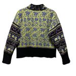 Vintage Icelandic Design Wool Blend Cardigan Sweater Jacket Lined Size M Green Size M Photo 1