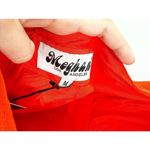 Meghan LA Enchanted Garden Flame Orange Plunge Neck Maxi Slip Dress Size M New Photo 4