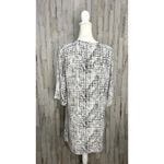 Everly  Women's Black Textured Knee-Length Dress Size Medium‎ Casual Photo 3