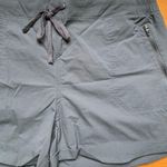 Eddie Bauer Charcoal Gray High Rise Pull On Nylon Shorts XL Outdoor Hiking Climb Photo 5
