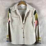 Skies Are Blue  Soft Knit Fall Time Boho Shacket Shirt Jacket SMALL Photo 1