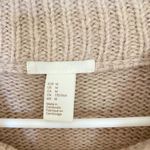 H&M  Tan Eyelet Cable Knit Pullover Sweater Sweater Medium alpaca Wool Blend Photo 5