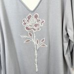 Bob Mackie Plus Size 3X Top Wearable Art Lilac Purple Rose Layered Mature 532 Photo 6