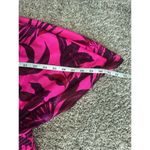 Torrid  Plus Size 1 Hot Pink Tropical Mesh Smocked Waist Swimsuit Swim Cover Up Photo 7