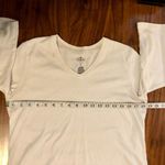 st. john's bay  White V-neck Shirt, Size PL Photo 4