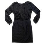 Nicole by Nicole Miller | Velvet Top Bodycon Dress | Size 6 Black Photo 1