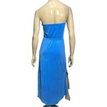 Juicy Couture  Vintage RARE Women’s Size S Blue Terry Strapless Maxi Long Dress Photo 4