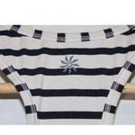 Athleta  Chi Striped Racerback Tank 214355-00 White Navy Blue Athletic Top Size M Photo 2