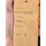 NWT Mandalay Navy Blue One Shoulder Beaded Sequin Evening Gown Dress Womens Sz 8 Photo 12