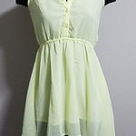 Live 4 Truth  Yellow High Low Cage Top Dress (S) Photo 0