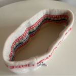 Vintage Retro Steffner Ski Headband Pure Pool White and Red Knit Ear Warmer Photo 8