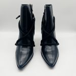 IRO  Wikson Leather Black Pointed Toe Boots Ankle Size 41 US 10 Photo 5