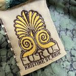 URU Vintage Kristine St. Brik Silk Embossed Snake Skin Tank Sheer Tunic Dress Green Size undefined Photo 2