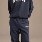 Adanola  Varsity Sweatpants - Midnight Blue Photo 0