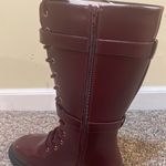 Shoedazzle Womens New  Gabrela Lace-Up Flat Boot Color: Oxblood Photo 9