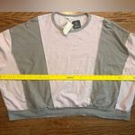 easel NWT Color Block Pink and Gray Oversized Sweater - L Photo 5