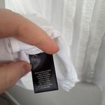 Ann Taylor  White Cotton Blend Sleeveless Ruffle Front Business Casual Top Size M Photo 8