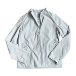 Jil Sander  Light Blue Gray V Neck Button Front Lightweight Jacket Women Size 38 Photo 0