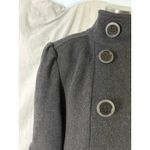 Miss Sixty Wool Blend Military Coat Gray XL Funnel Neck Bell Sleeves Mod Photo 13