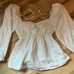 Open Edit  White Blouse Photo 1