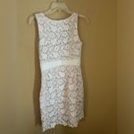 Minuet  white floral dress M Photo 8