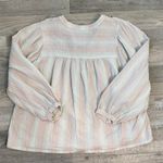 Calypso St. Barth  Floral Embroidered Peasant Style Top K8 Photo 3