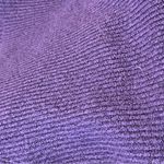 Talbots  Side Button Pullover Sweater Wide Neck Soft Knit Purple L Photo 6