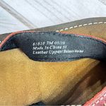 Clarks Clark’s Burgundy Genuine Leather Flip Flops Sandals Western Boho Comfy Size 7M Photo 4