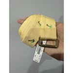 Brooks Brothers  Belt Yellow Tan Fabric Palm Tree Size M Unisex Men Women‎ 37" Photo 1