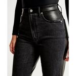 Abercrombie & Fitch Curve Love Ankle Straight Ultra High Rise Mixed Fabric Sz 20 Photo 5