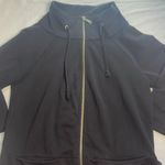 Ann Taylor  Black Full Zip Lightweight‎ Jacket 3/4 Length Sleeves Pockets Size M Photo 3