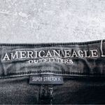 American Eagle  Black Super Stretch High Rise Jegging Size 0 Long Photo 5